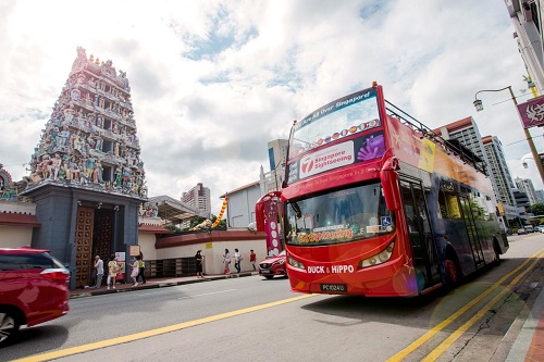 Ônibus panorâmico Hop On / Hop Off em Singapura Ingresso de 48 Horas